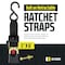 Dc Cargo 1in X 6 Bolt-On Retractable Ratchet Straps, 2PK 16RRBO-2 - alternate 2